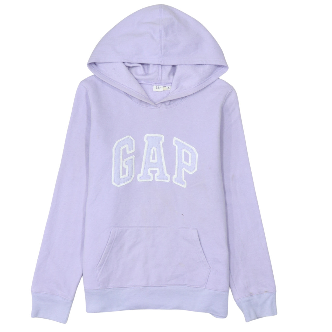 GAP Women Lavender Pullover Hoodie M Cotton Blend Logo Casual