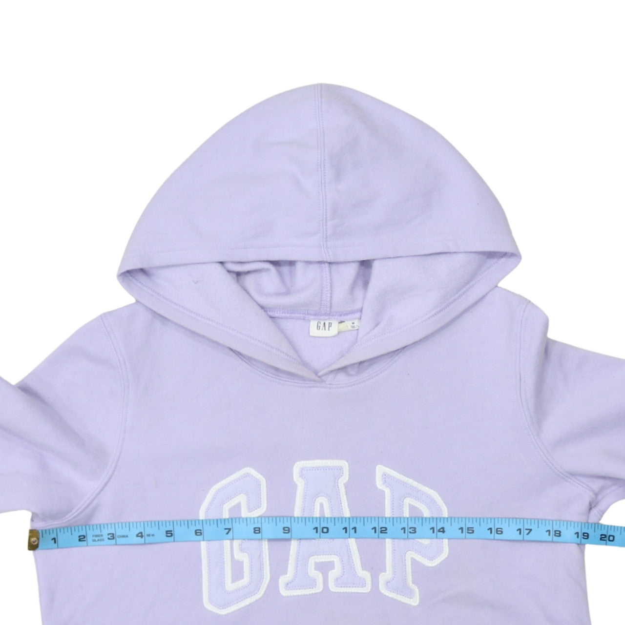 GAP Women Lavender Pullover Hoodie M Cotton Blend Logo Casual