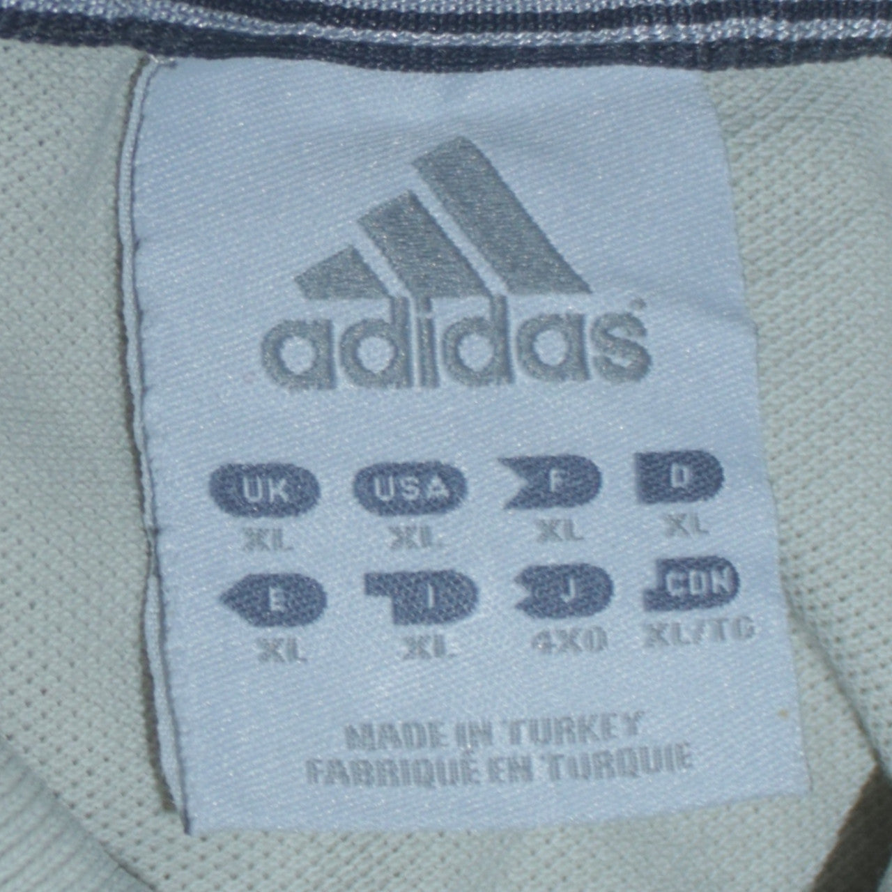Adidas Men's Beige XL Polo Shirt Short Sleeve Cotton Classic Fit