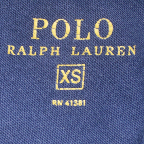 Ralph Lauren Men's Blue V-Neck Cotton Short Sleeve T-Shirt XS