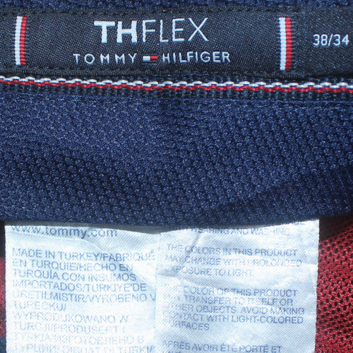 Tommy Hilfiger Men’s Blue Chino Trousers 38/34 TH Flex Regular Fit