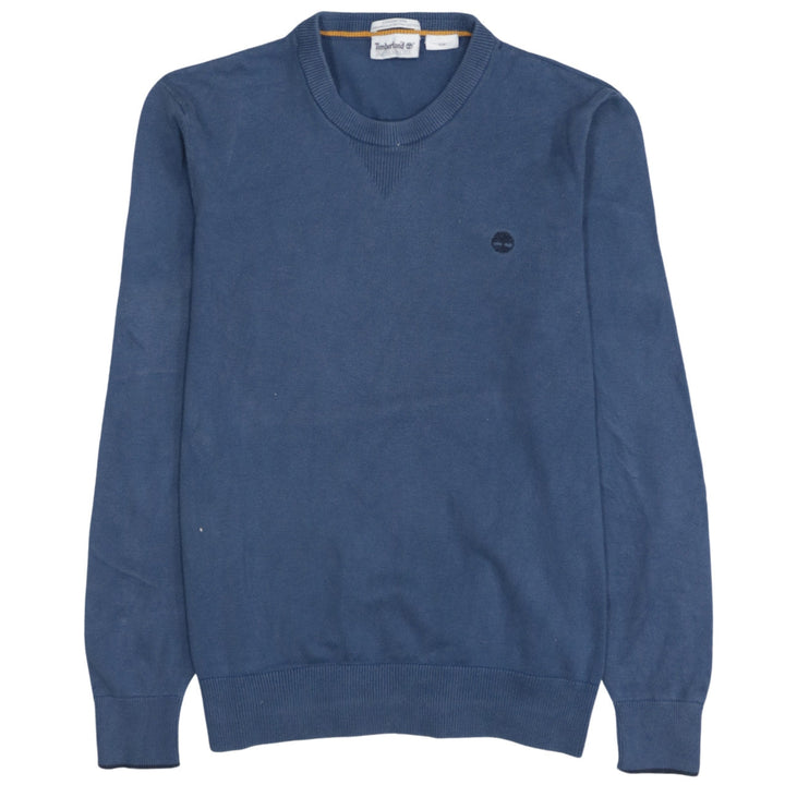Timberland Men Blue Cotton Crew Neck Pullover Jumper L