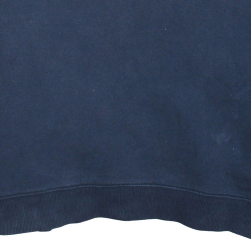 Tommy Hilfiger Boys Navy Blue Pullover Hoodie 176 Cotton Logo Print