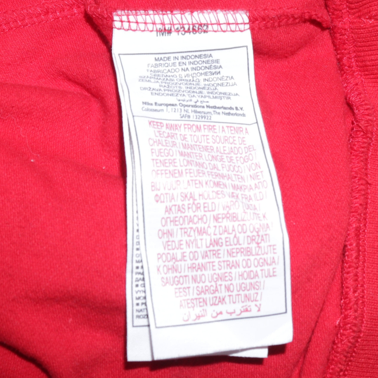 Nike Women Red Full Zip Hoodie L Sportswear Track Trials 72