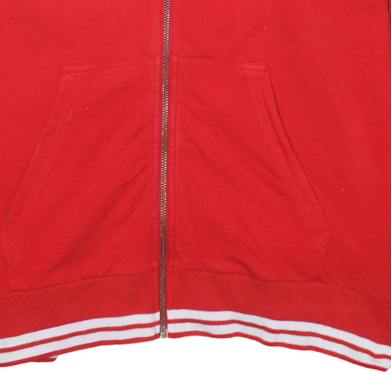 Nike Women Red Full Zip Hoodie L Sportswear Track Trials 72