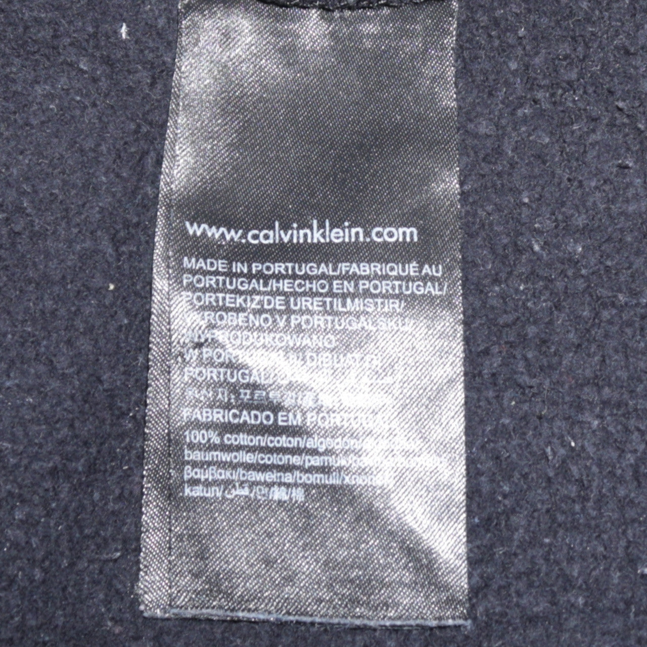 Calvin Klein Jeans Womens Black Pullover Hoodie Size M 100% Cotton