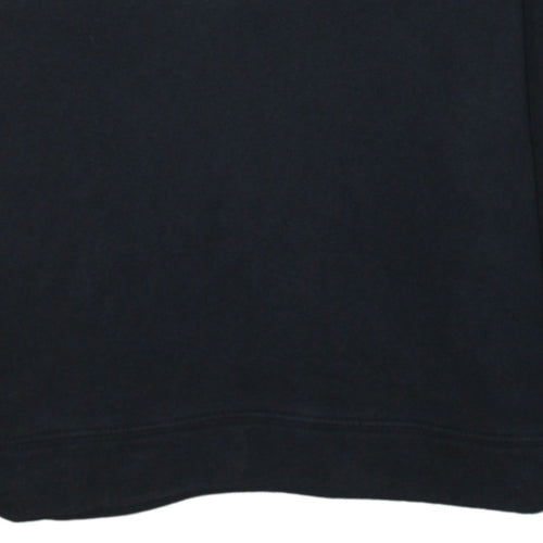 Calvin Klein Jeans Womens Black Pullover Hoodie Size M 100% Cotton
