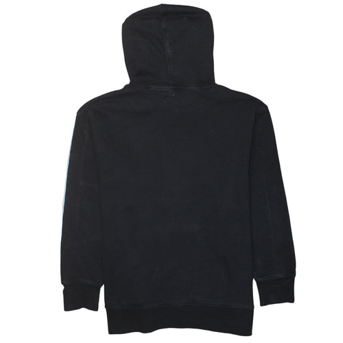 Adidas Womens Black Size 10 Pullover Hoodie with Stripes and Logo