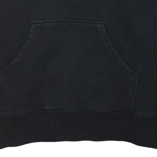 Adidas Womens Black Size 10 Pullover Hoodie with Stripes and Logo