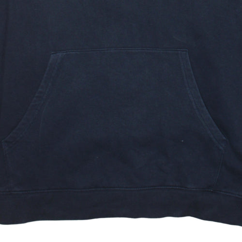 Champion Men's Blue 2XL Pullover Hoodie with Logo Design