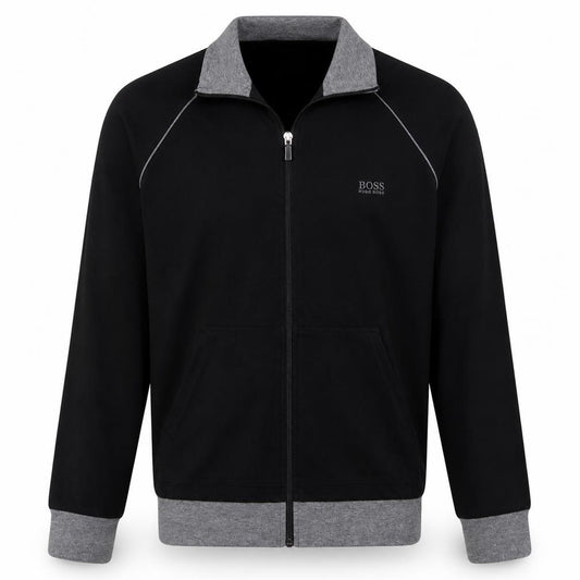 Hugo Boss Men's Black Track Jacket M Lightweight Full Zip
