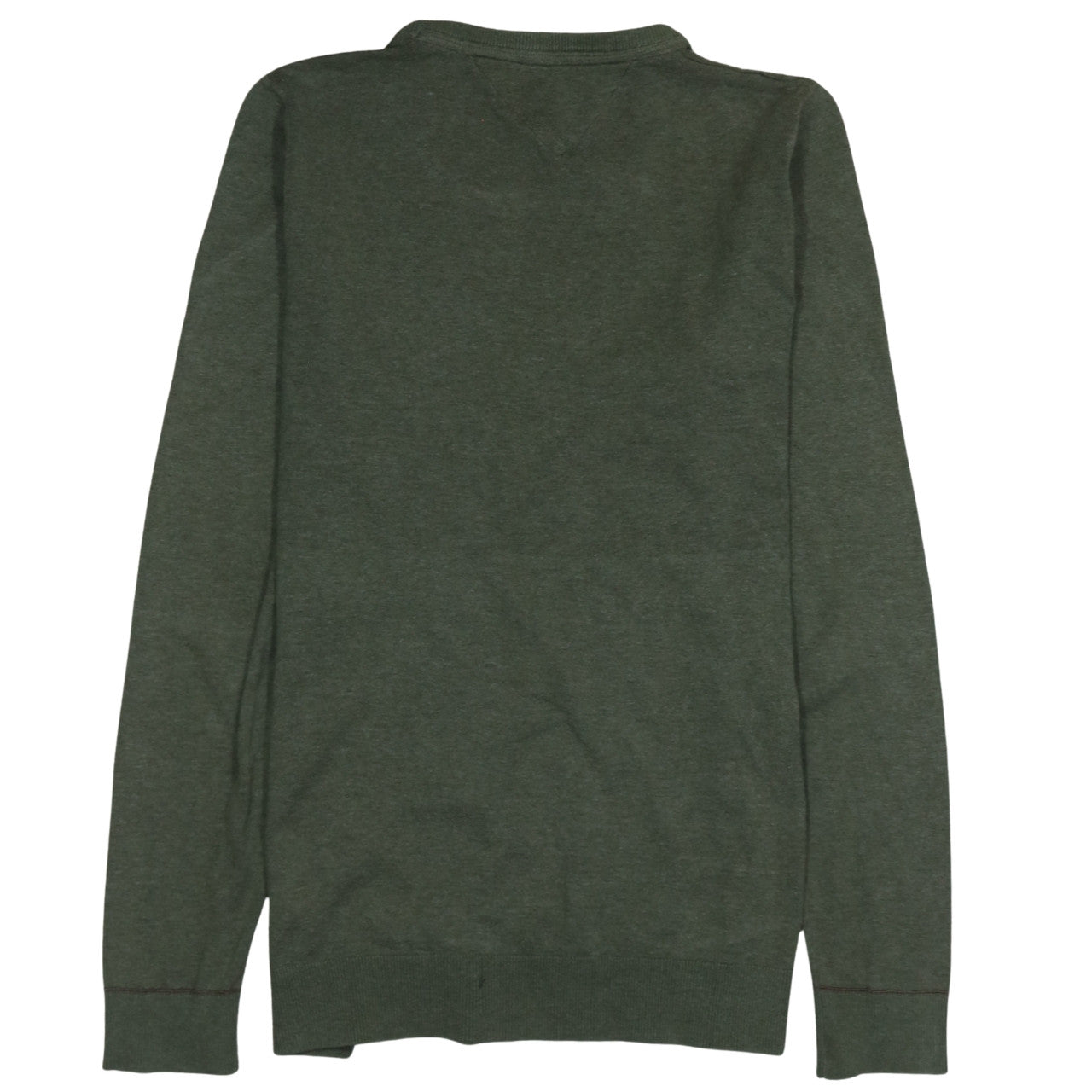 Tommy Hilfiger Men's Green XL Cotton Crew Neck Pullover Jumper