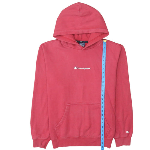 Champion Men's Red Pullover Hoodie Large Logo Sportswear