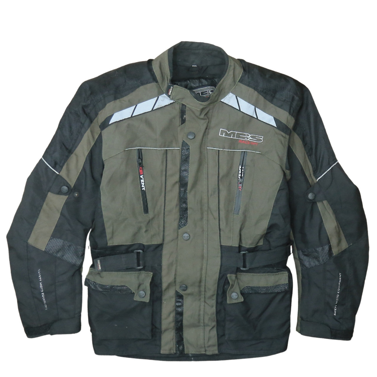 MBS Moto Men's Green 2XL Motorcycle Waterproof Jacket
