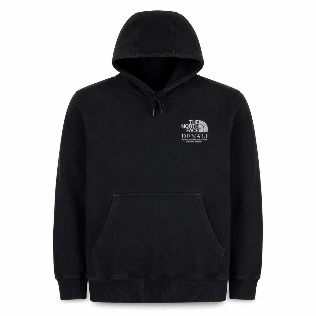 The North Face Men’s Black Pullover Hoodie M Embroidered Logo Denali Outdoor
