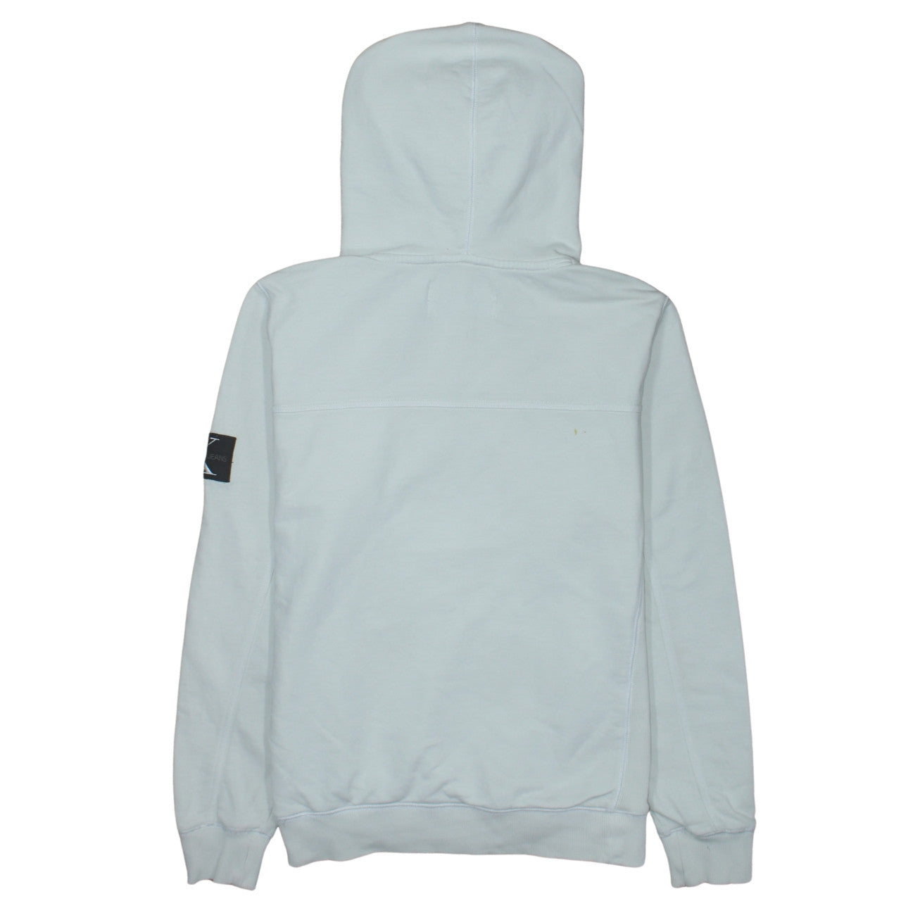 Calvin Klein Jeans Men's White Pullover Hoodie M Regular Fit