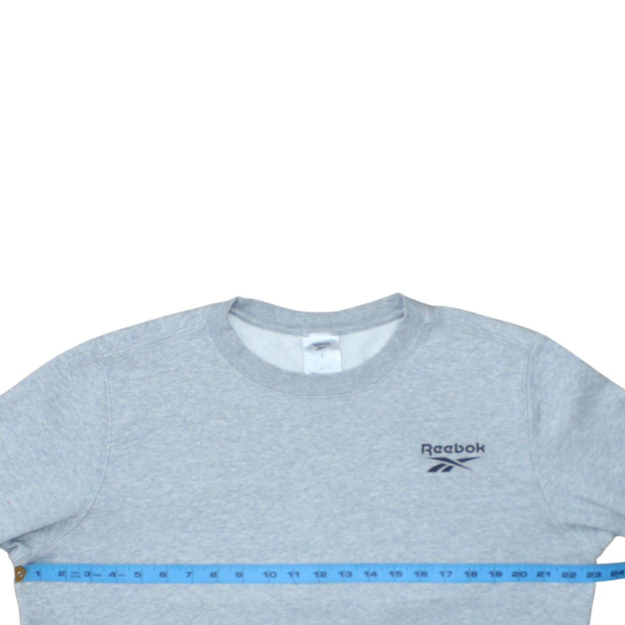 Reebok Womens Grey Crew Neck Pullover Sweatshirt L Casual Sportswear