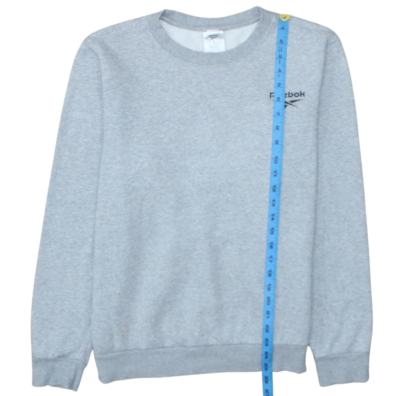 Reebok Womens Grey Crew Neck Pullover Sweatshirt L Casual Sportswear