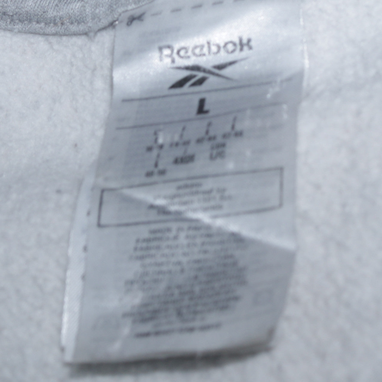 Reebok Womens Grey Crew Neck Pullover Sweatshirt L Casual Sportswear