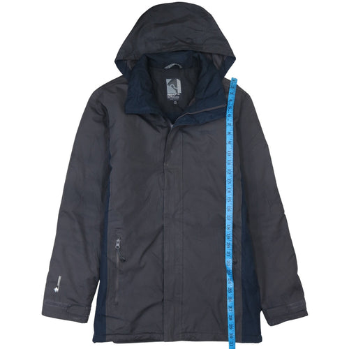 Regatta Men’s Black Waterproof Hooded Rain Coat Jacket Size S