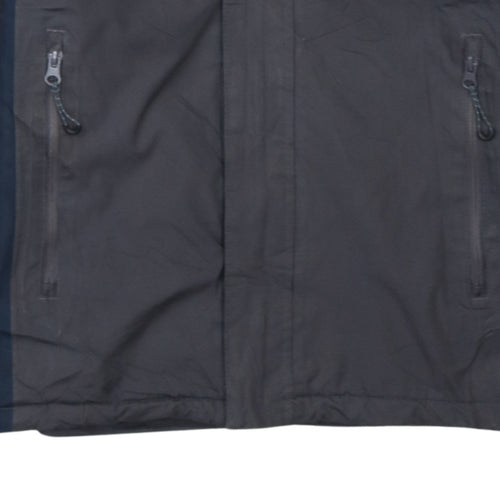 Regatta Men’s Black Waterproof Hooded Rain Coat Jacket Size S