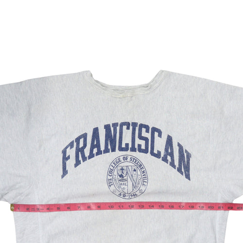Champion Womens Grey Franciscan Reverse Weave Sweatshirt XL