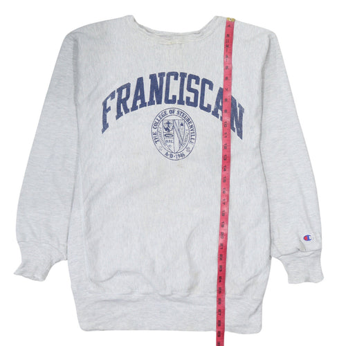 Champion Womens Grey Franciscan Reverse Weave Sweatshirt XL
