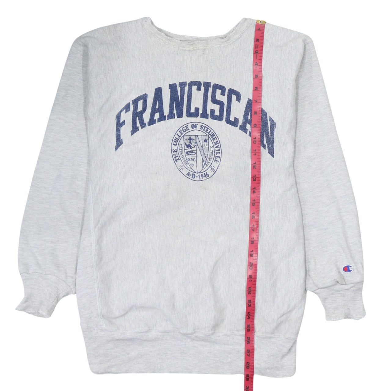 Champion Womens Grey Franciscan Reverse Weave Sweatshirt XL