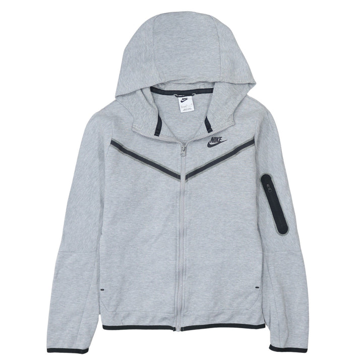 Nike Boys Grey Full Zip Hoodie XL 158-170cm Sportswear Sweatshirt