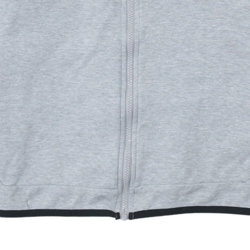 Nike Boys Grey Full Zip Hoodie XL 158-170cm Sportswear Sweatshirt