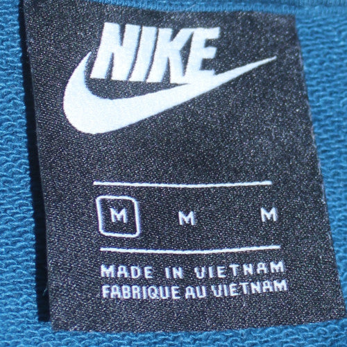 Nike Men's Blue Pullover Sweatshirt M Graphic Sports Logo Crew Neck