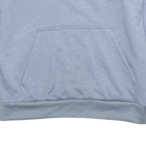adidas Mens Grey Pullover Hoodie Medium Logo Fleece Sportswear