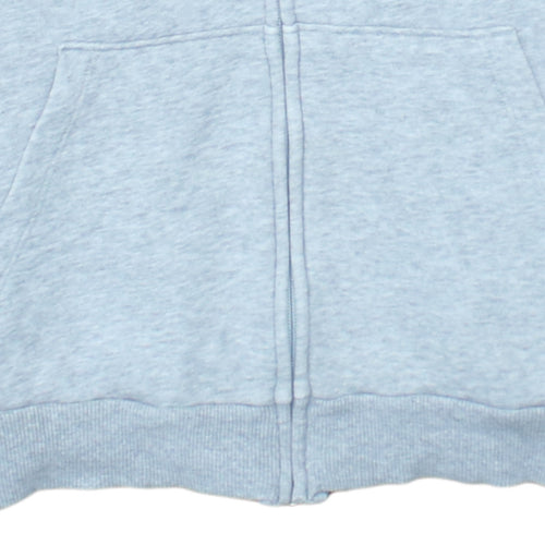 Puma Womens Grey Full Zip Hoodie UK 14 L Hooded Sweatshirt
