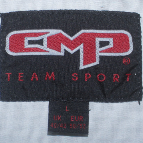 CMP Team Sport Men's Black Check Bomber Jacket L Cotton Yankees Style