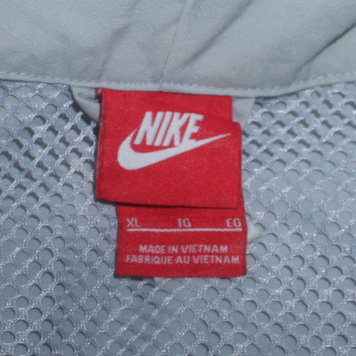 Nike Mens XL Blue Windbreaker Hooded Jacket USATF Sportswear