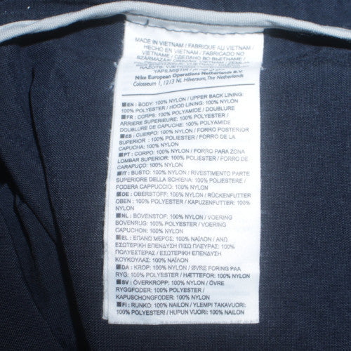 Nike Mens XL Blue Windbreaker Hooded Jacket USATF Sportswear