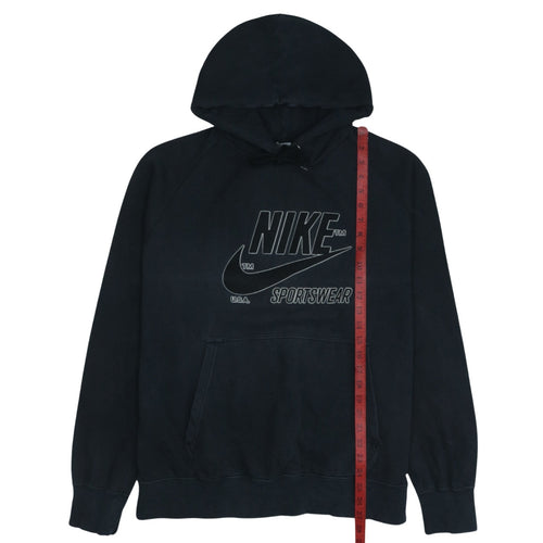 Nike Men's Black Pullover Hoodie L Sportswear Graphic Fleece