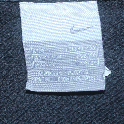 Nike Men's Black Pullover Hoodie L Sportswear Graphic Fleece