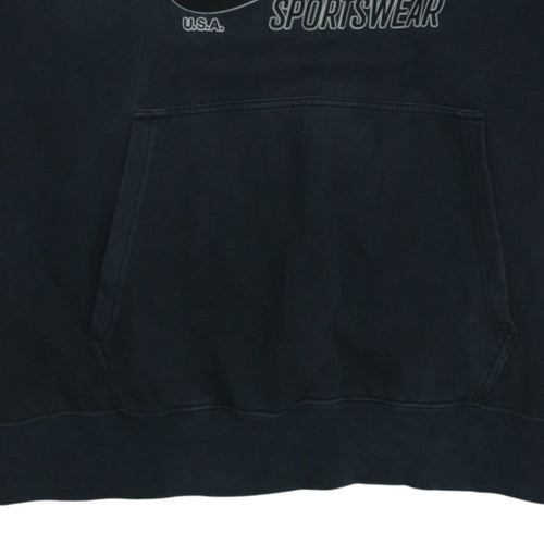 Nike Men's Black Pullover Hoodie L Sportswear Graphic Fleece