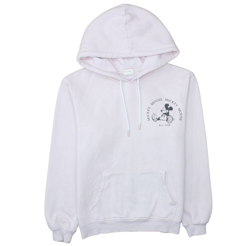H&M Disney Mickey Mouse Women's Pink Pullover Hoodie Size Small