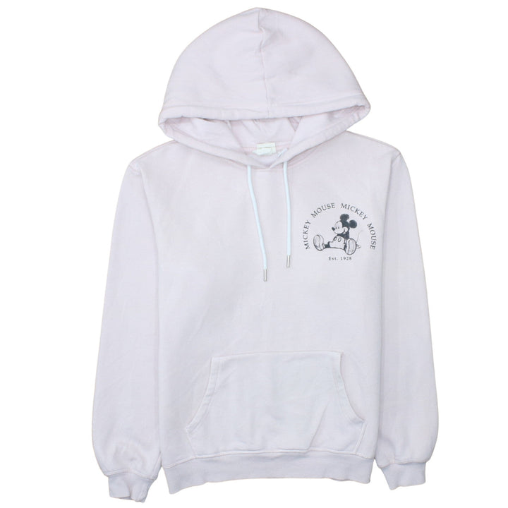 H&M Disney Mickey Mouse Women's Pink Pullover Hoodie Size Small