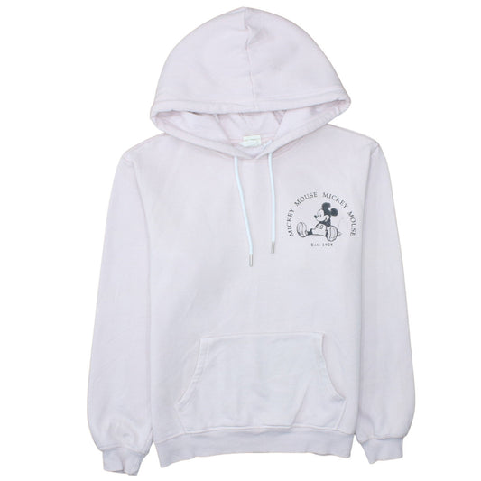 H&M Disney Mickey Mouse Women's Pink Pullover Hoodie Size Small