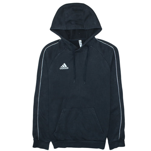 Adidas Men's Black Pullover Hoodie Size S Sports Fleece Sweatshirt