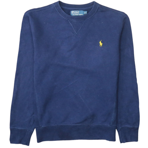 Ralph Lauren Men's Blue Classic Crew Neck Cotton Sweatshirt S