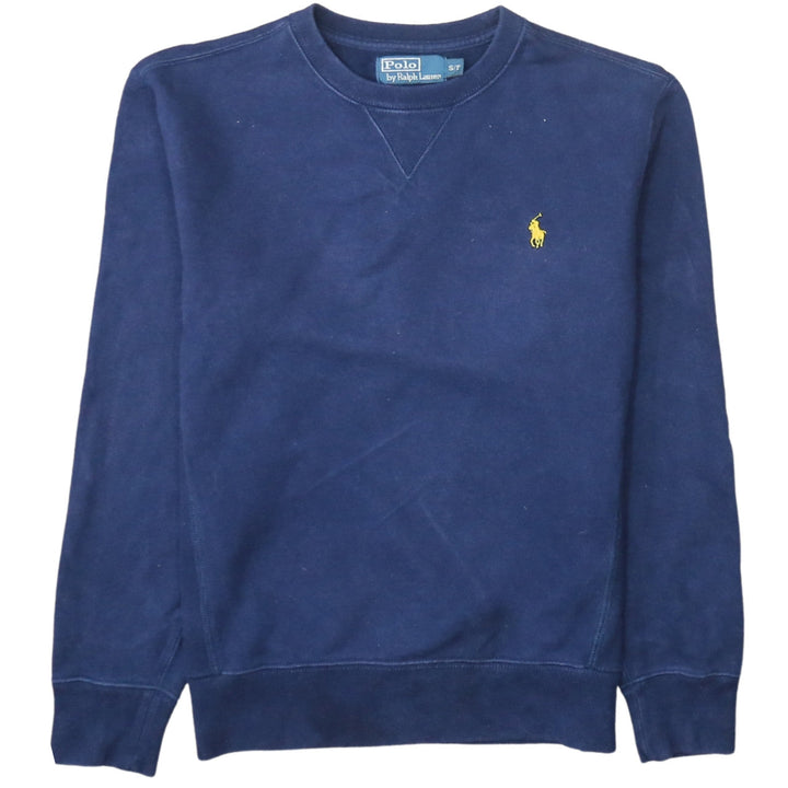 Ralph Lauren Men's Blue Classic Crew Neck Cotton Sweatshirt S