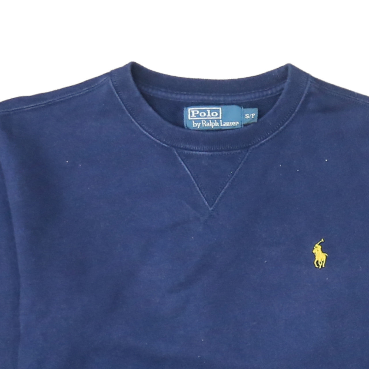 Ralph Lauren Men's Blue Classic Crew Neck Cotton Sweatshirt S