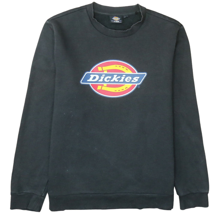 Dickies Men's Black XL Pullover Fleece Sweatshirt Logo Crew Neck