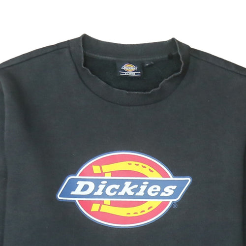Dickies Men's Black XL Pullover Fleece Sweatshirt Logo Crew Neck