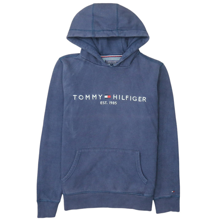 Tommy Hilfiger Men’s Blue Pullover Hoodie Size L Classic Logo