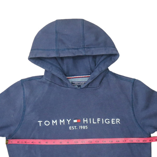 Tommy Hilfiger Men’s Blue Pullover Hoodie Size L Classic Logo